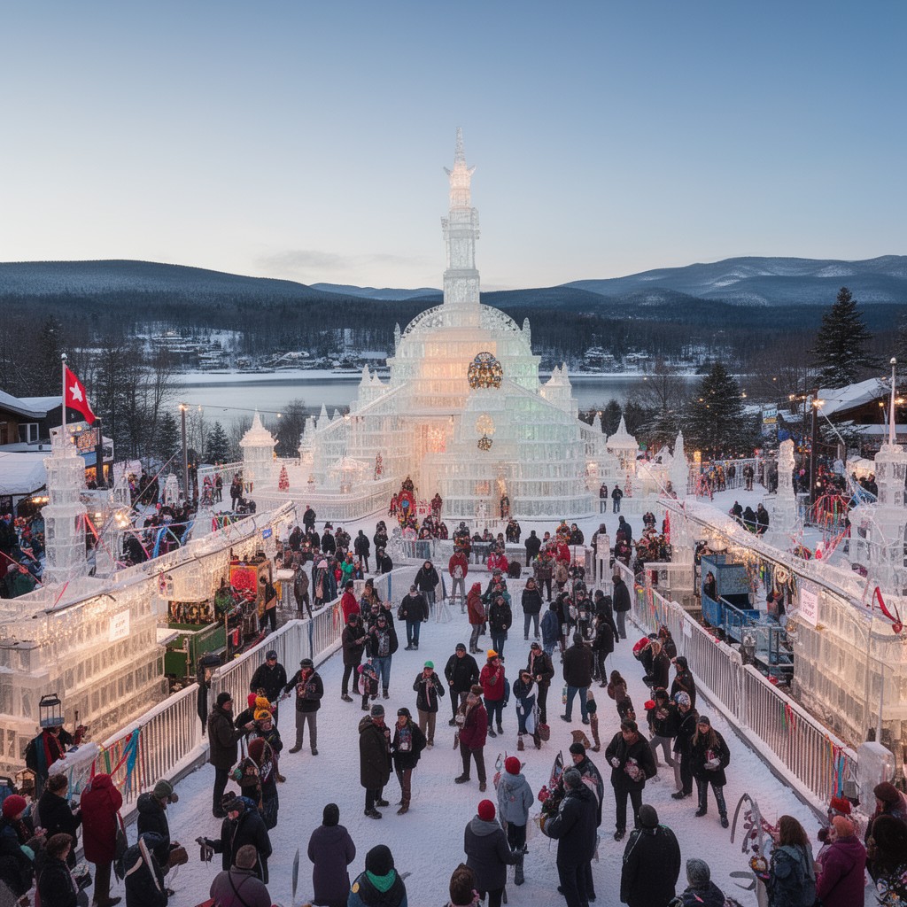 AI-generated illustration of Saranac Lake Winter Carnival