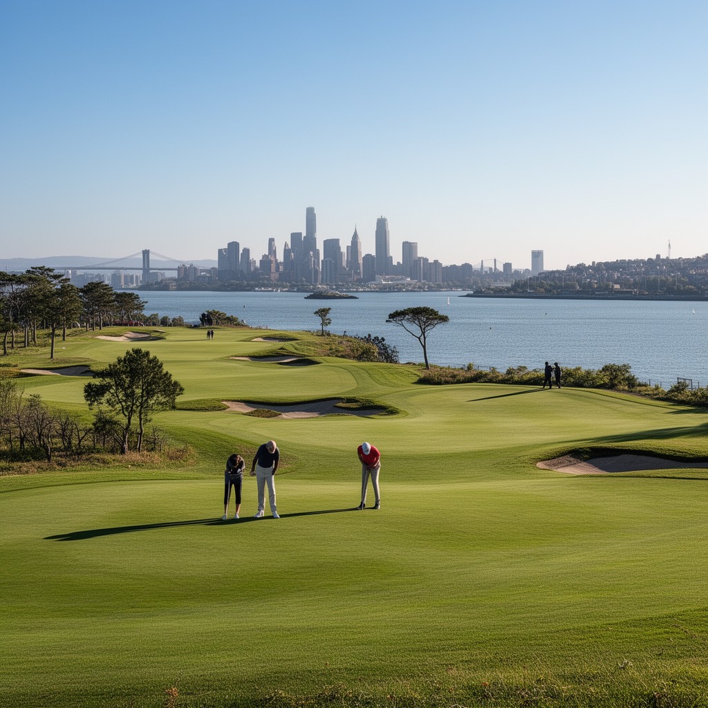 AI-generated illustration of Bayonne Golf Club
