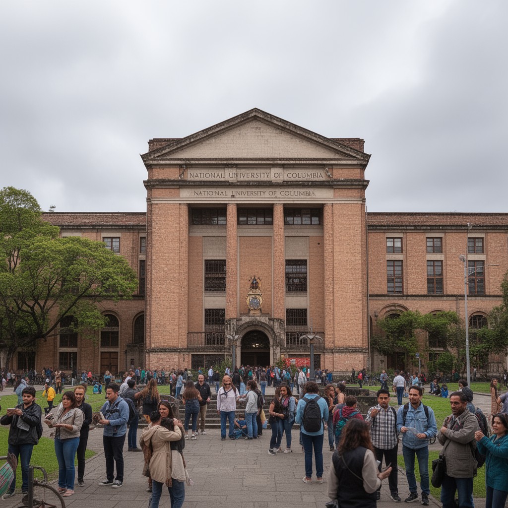 AI-generated illustration of National University of Colombia (Bogotá campus)
