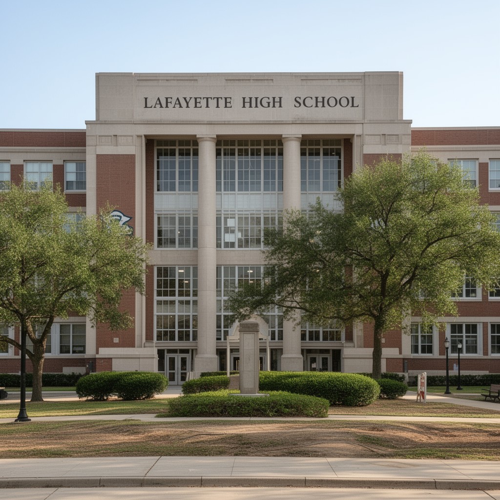 AI-generated illustration of Lafayette High School