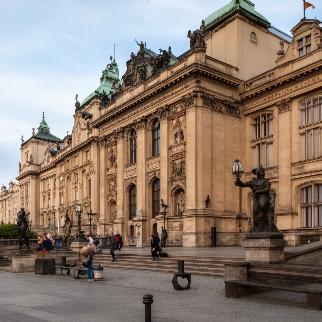 AI-generated illustration of National Museum in Kraków