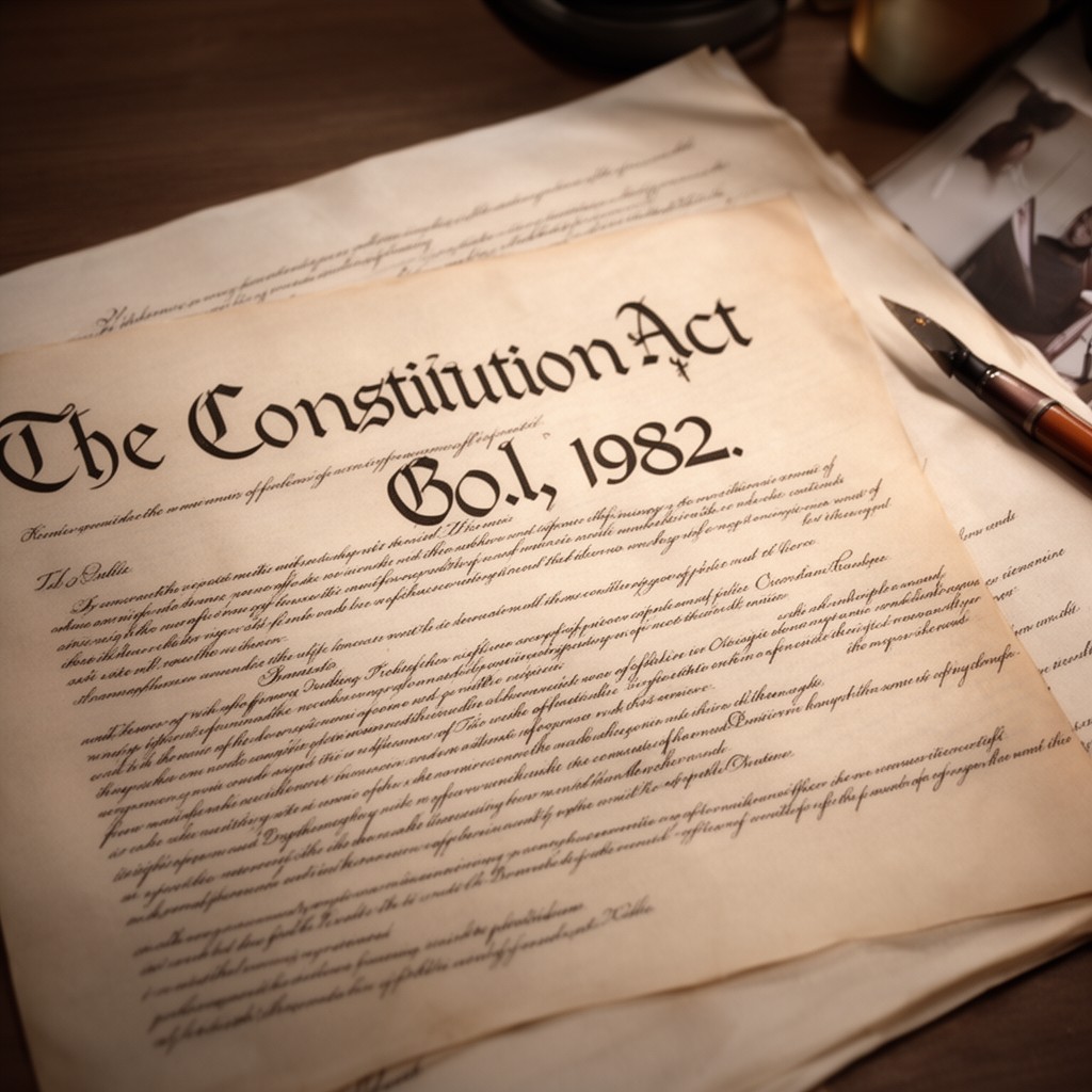 AI-generated illustration of Constitution Act, 1982