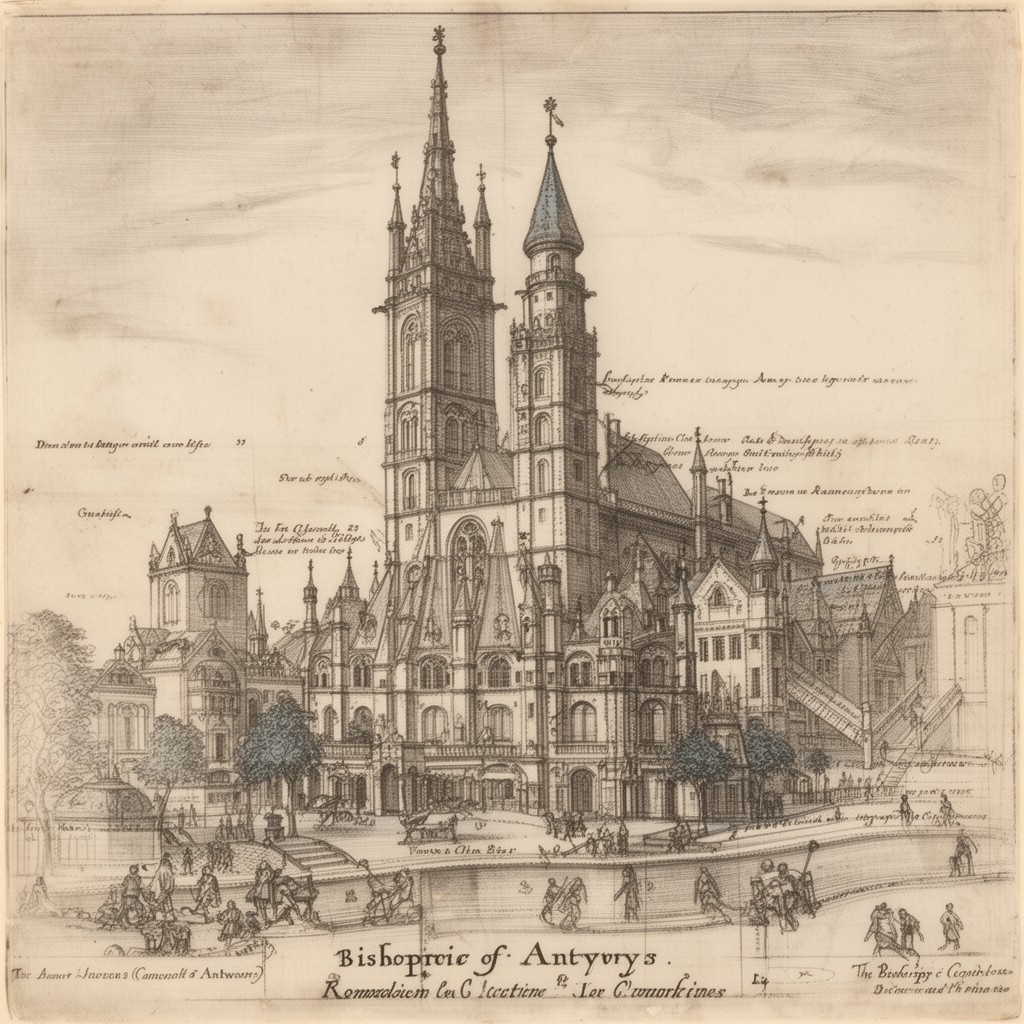 AI-generated illustration of Bishopric of Antwerp