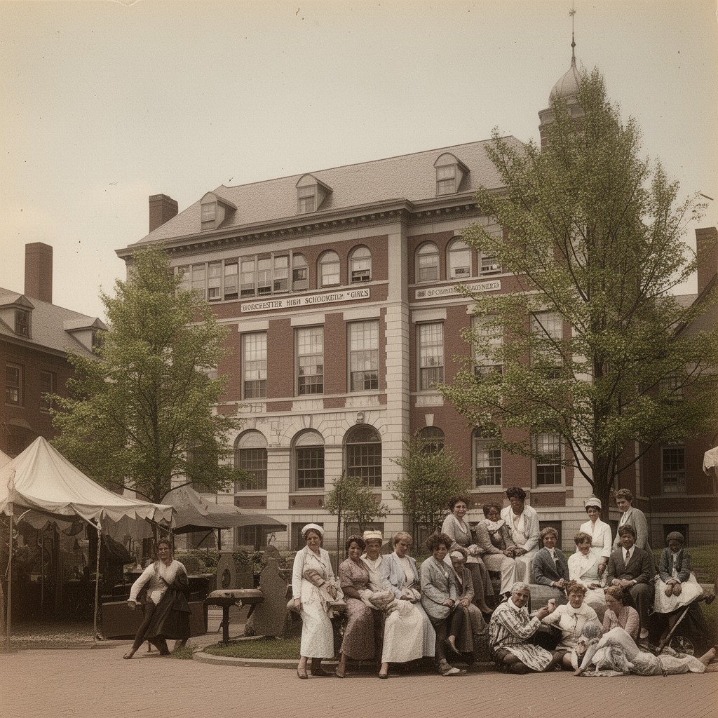 AI-generated illustration of Dorchester High School for Girls
