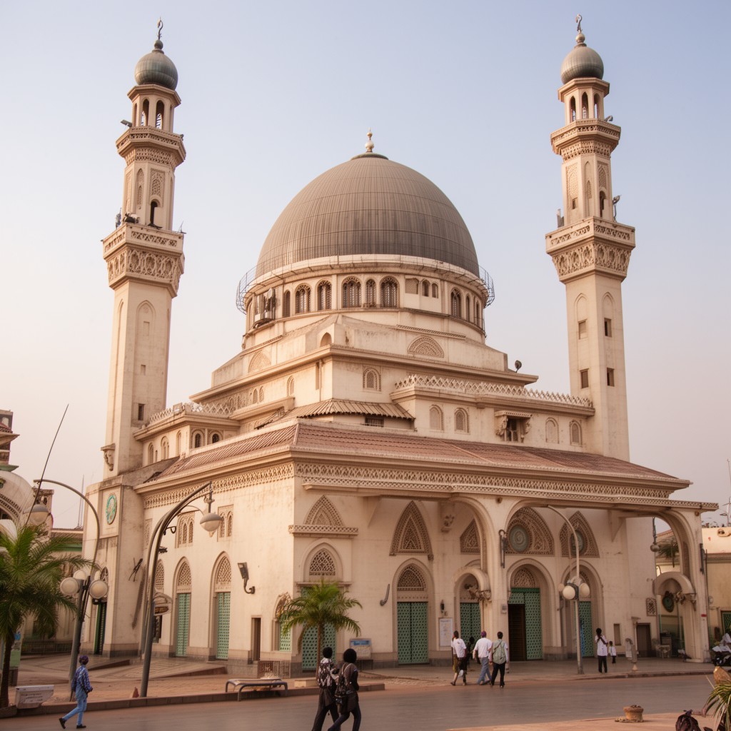 AI-generated illustration of Kano Central Mosque