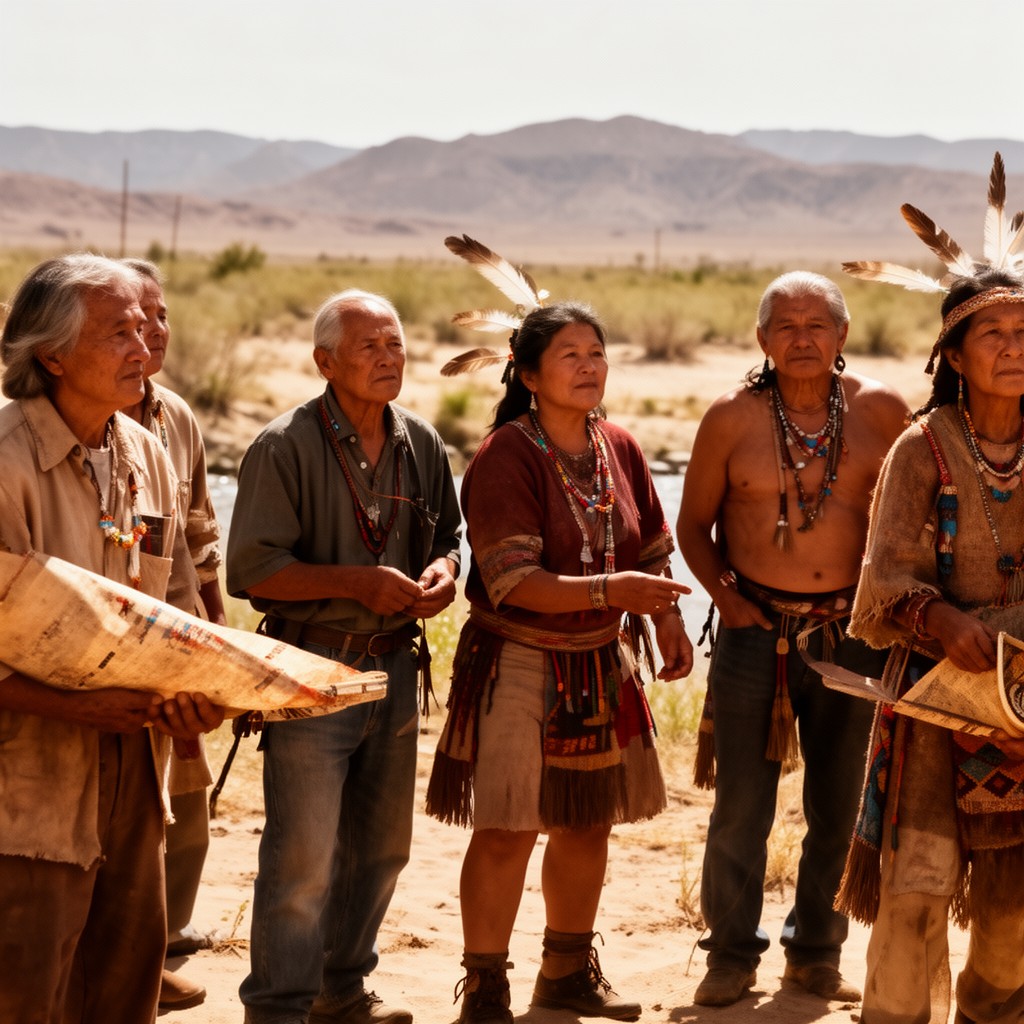 AI-generated illustration of Cocopah people