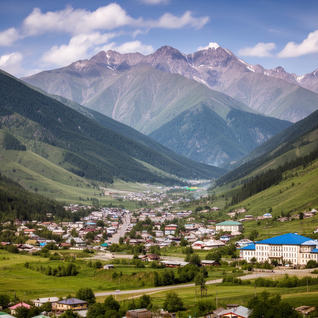 AI-generated illustration of North Ossetia
