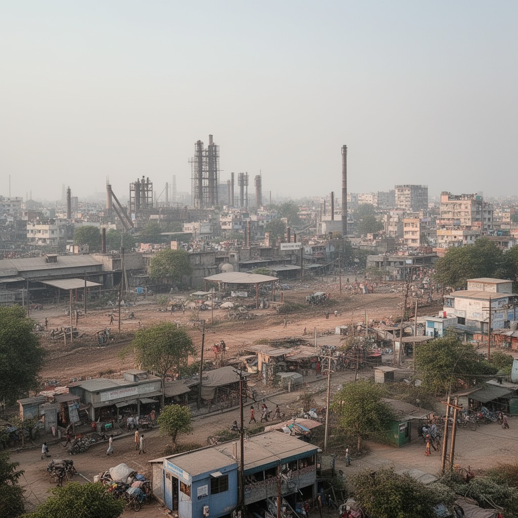 AI-generated illustration of Sonipat district