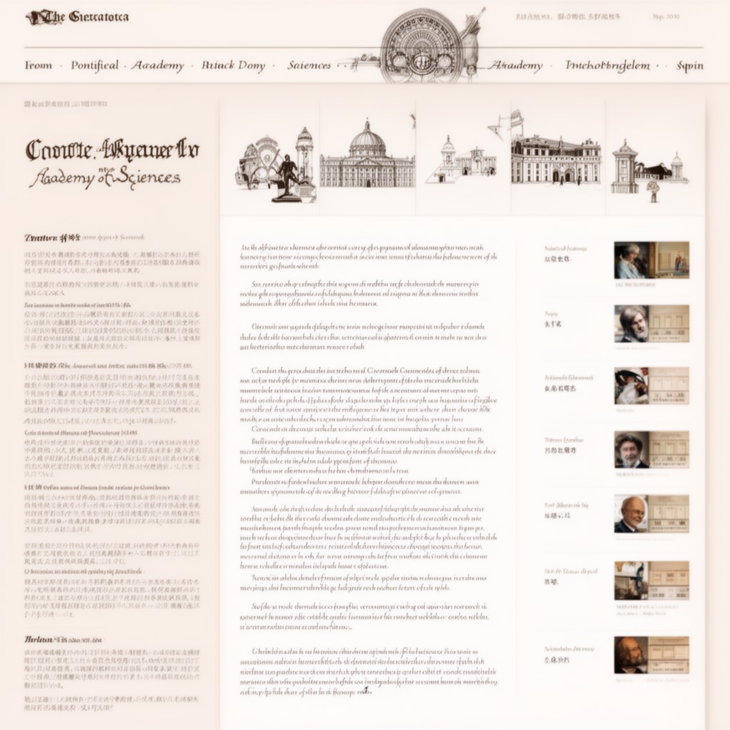 AI-generated illustration of Pontifical Academy of Sciences