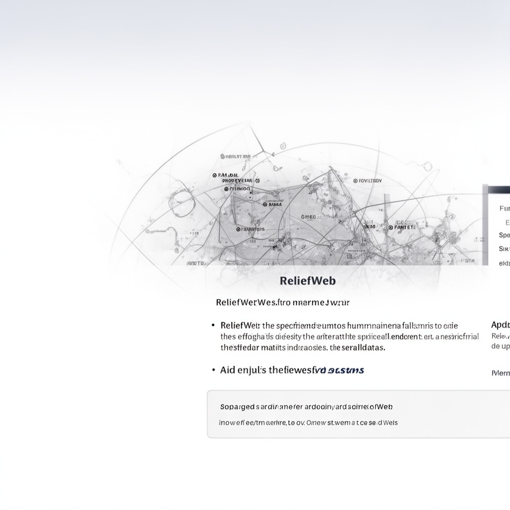 AI-generated illustration of ReliefWeb