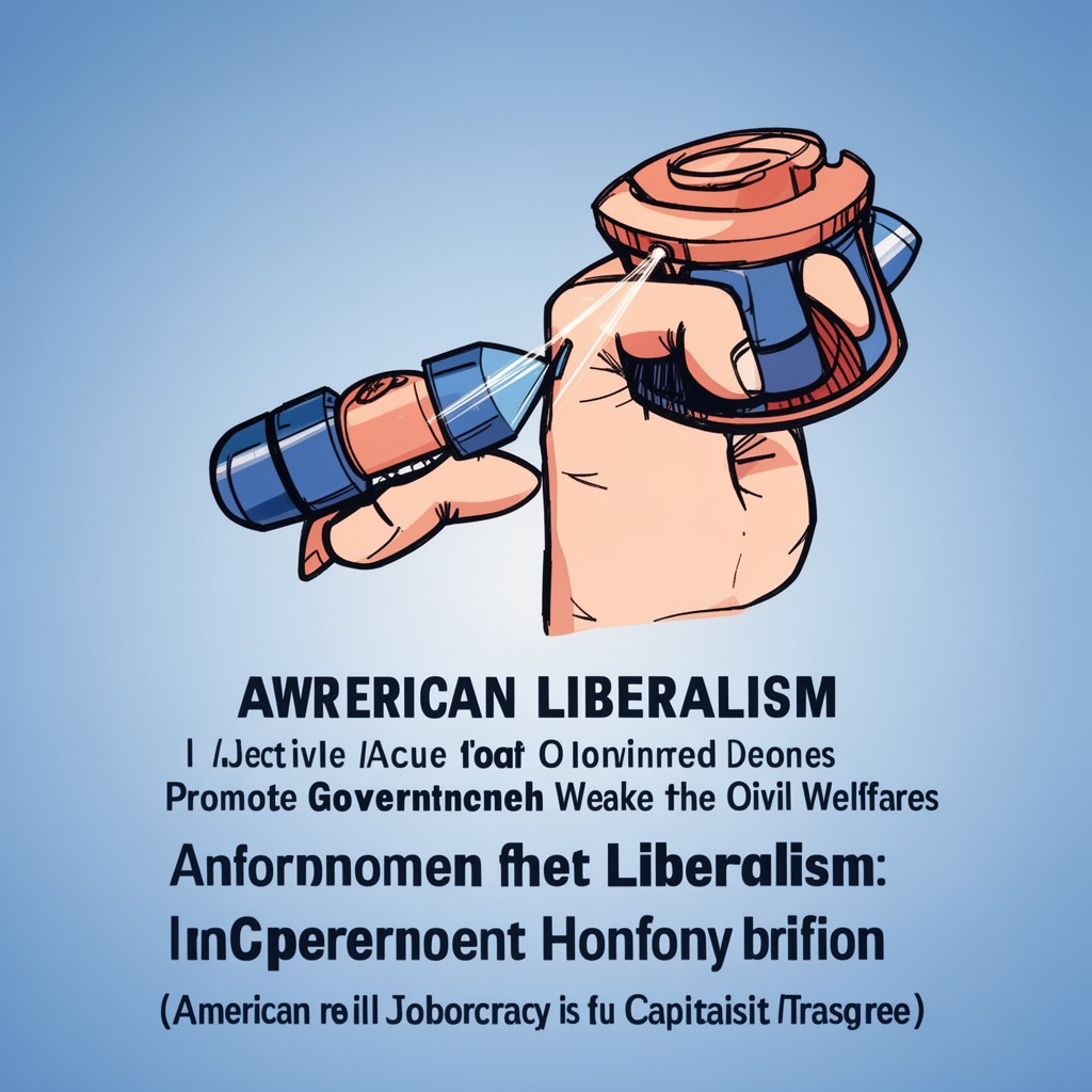AI-generated illustration of American liberalism