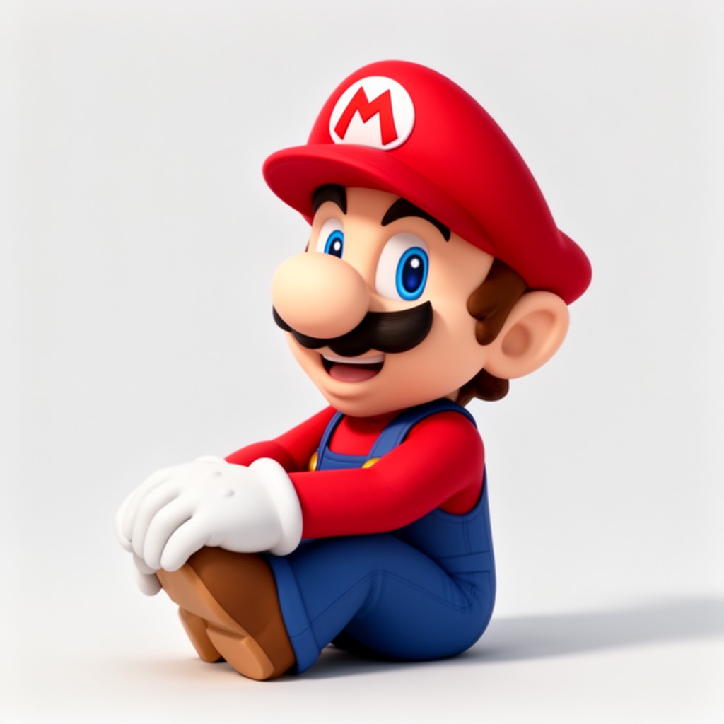 AI-generated illustration of Mario