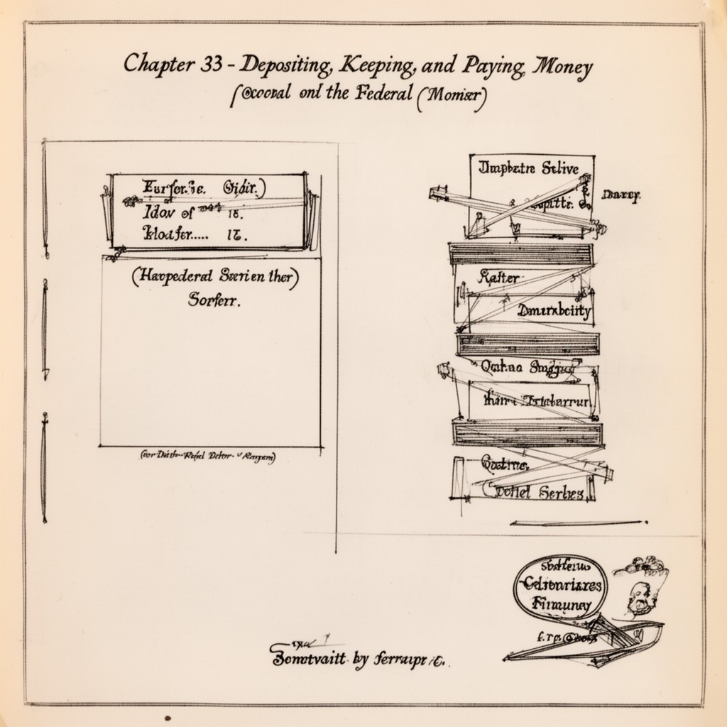 AI-generated illustration of Chapter 33 – Depositing, Keeping, and Paying Money