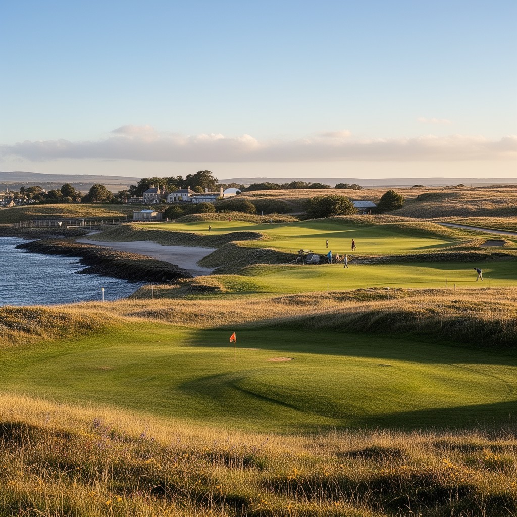 AI-generated illustration of Monifieth Golf Links