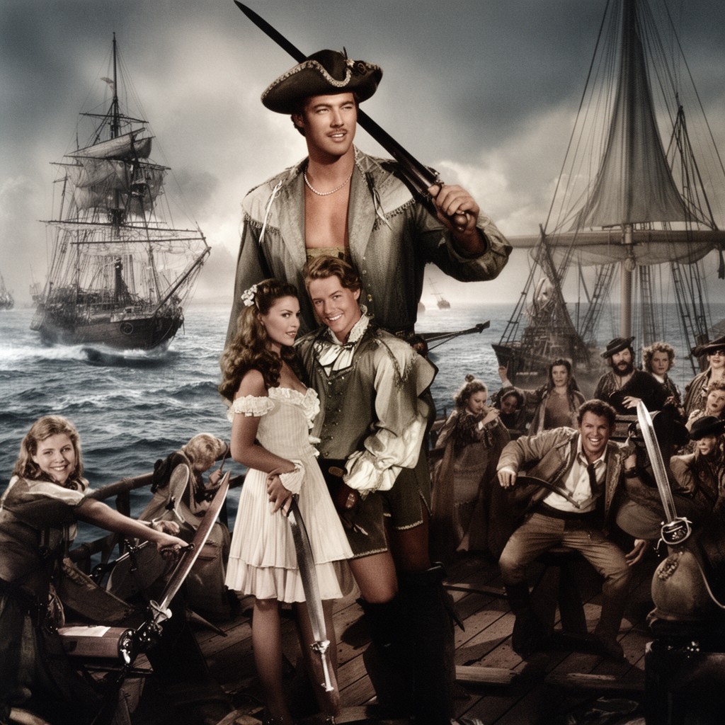 AI-generated illustration of Captain Blood (1935 film)