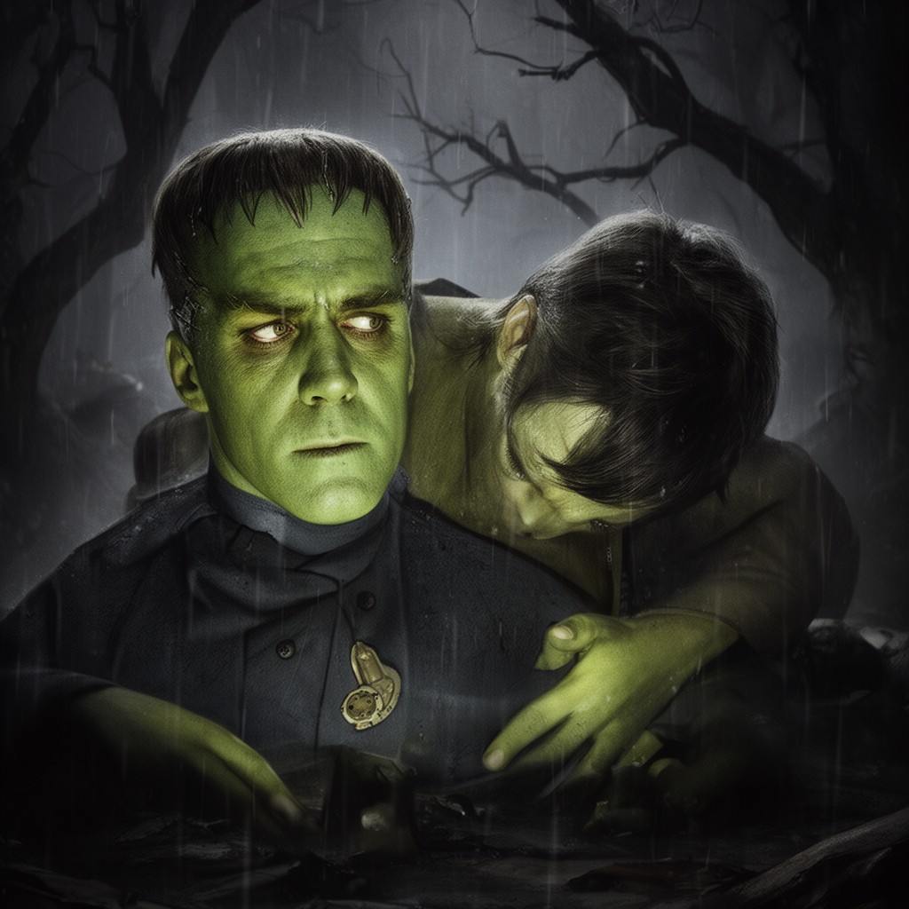 AI-generated illustration of Son of Frankenstein