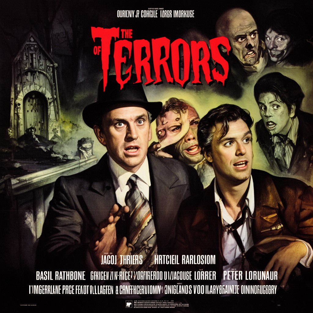 AI-generated illustration of The Comedy of Terrors