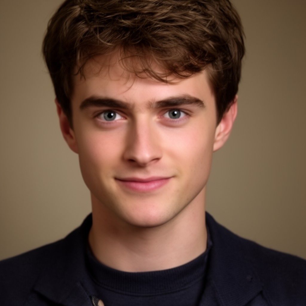 AI-generated illustration of Daniel Radcliffe