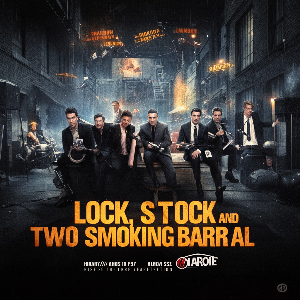 AI-generated illustration of Lock, Stock and Two Smoking Barrels