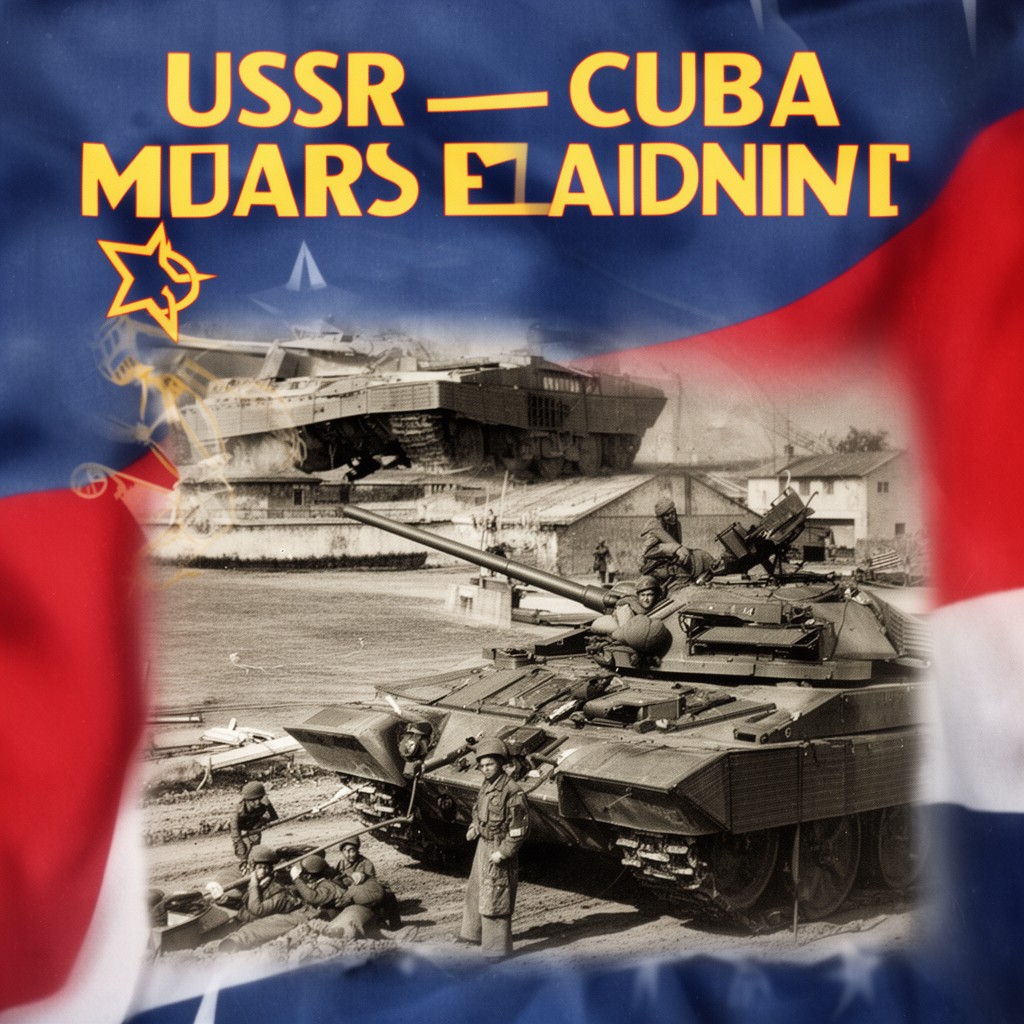 AI-generated illustration of USSR–Cuba military alliance