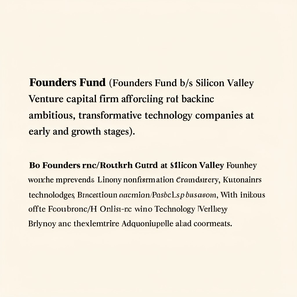 AI-generated illustration of Founders Fund