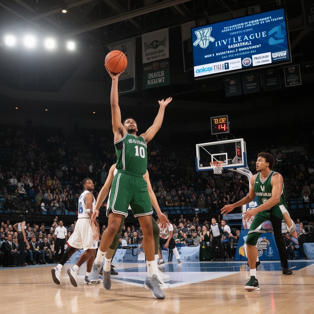 AI-generated illustration of Ivy League Men’s Basketball Tournament