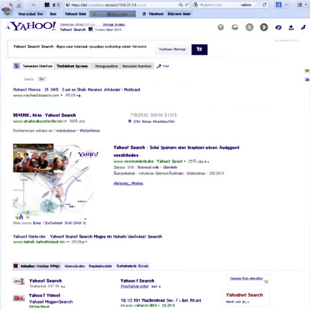 AI-generated illustration of Yahoo! Search