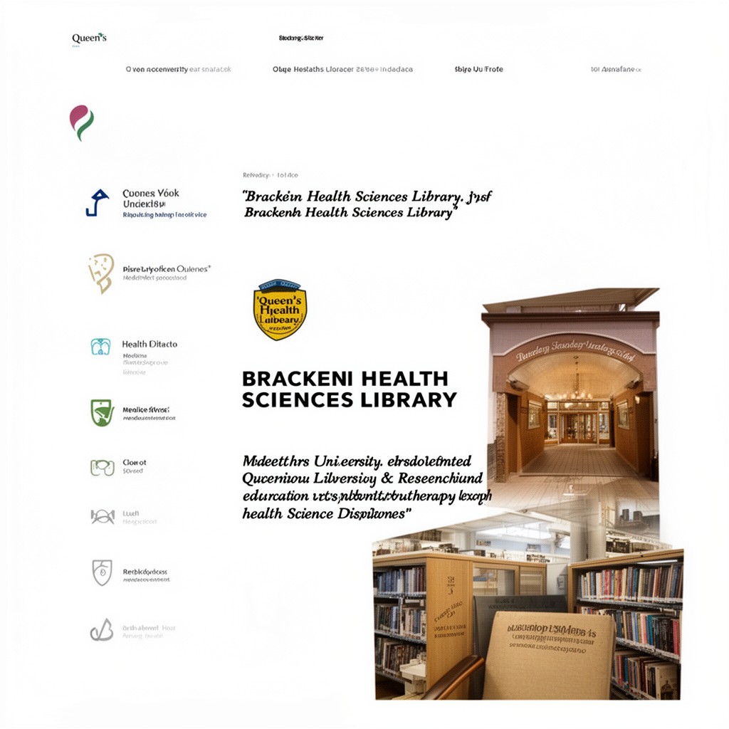 AI-generated illustration of Bracken Health Sciences Library