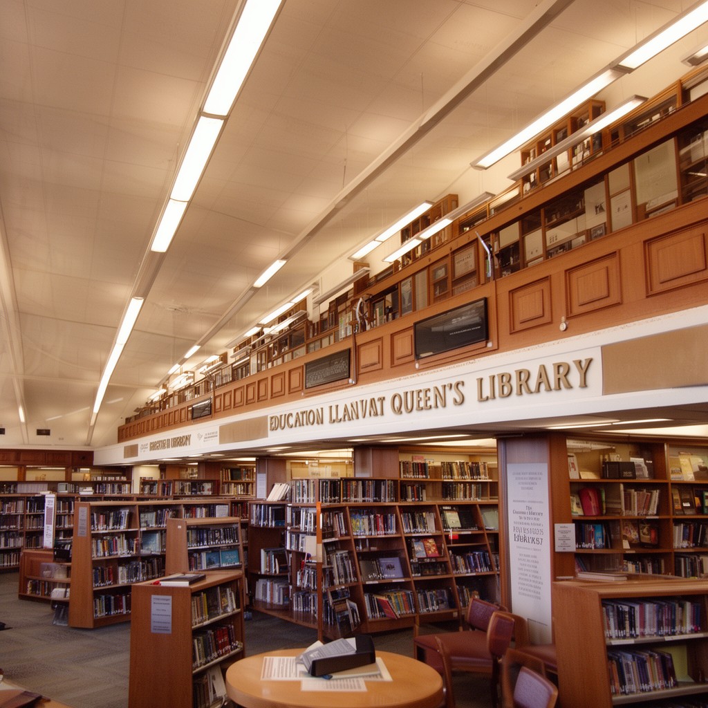 AI-generated illustration of Education Library