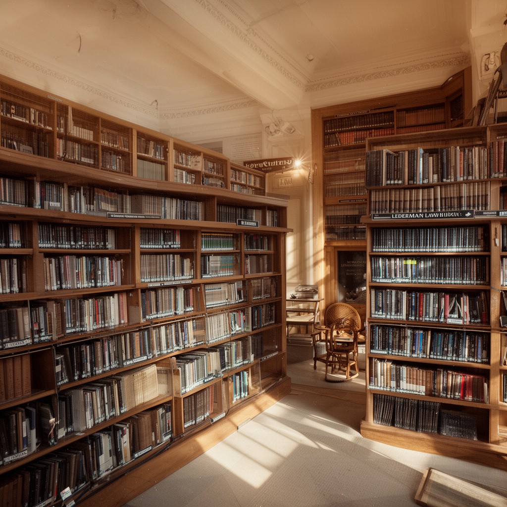 AI-generated illustration of Lederman Law Library