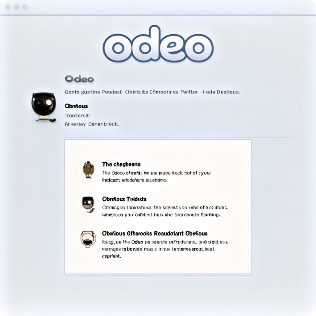 AI-generated illustration of Odeo