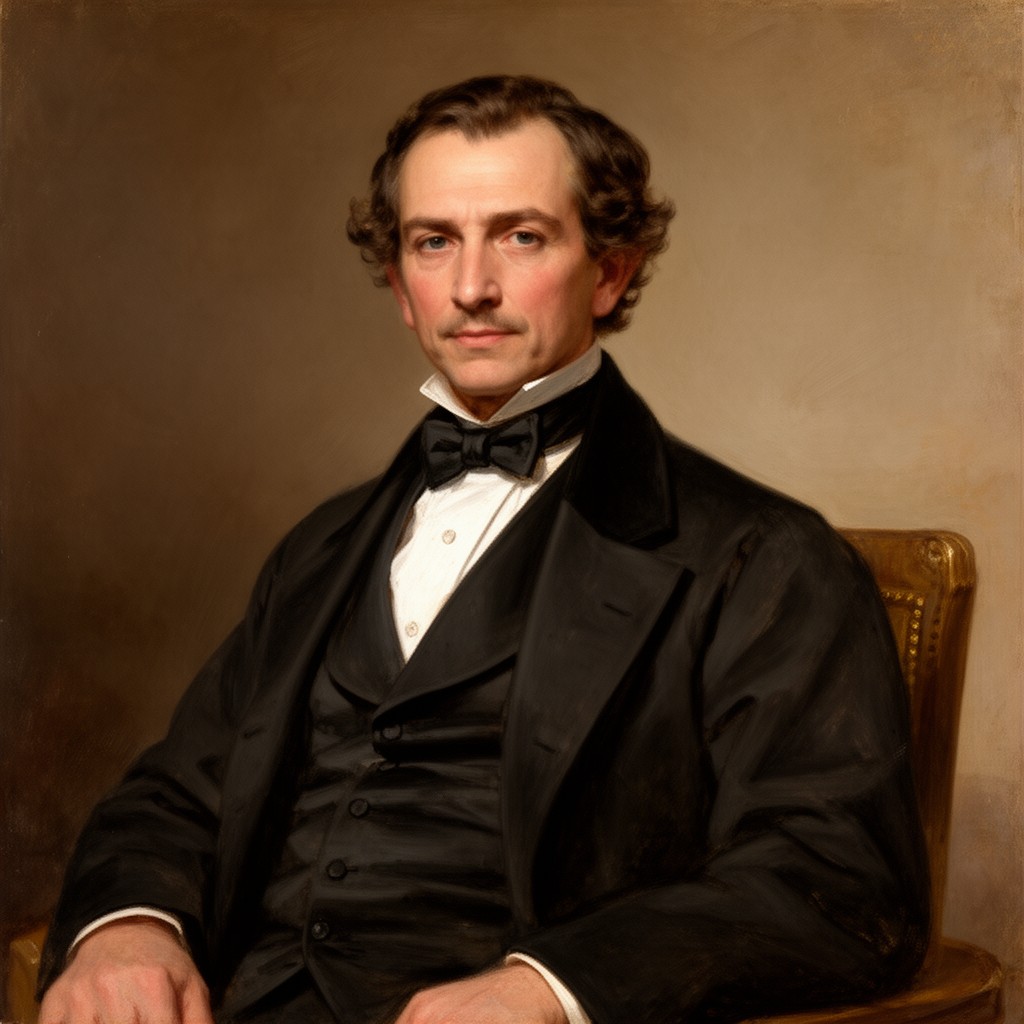 AI-generated illustration of Anson Jones