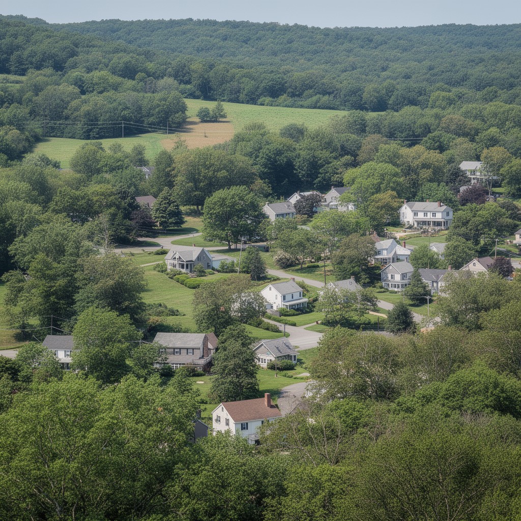 AI-generated illustration of Lewisboro, New York