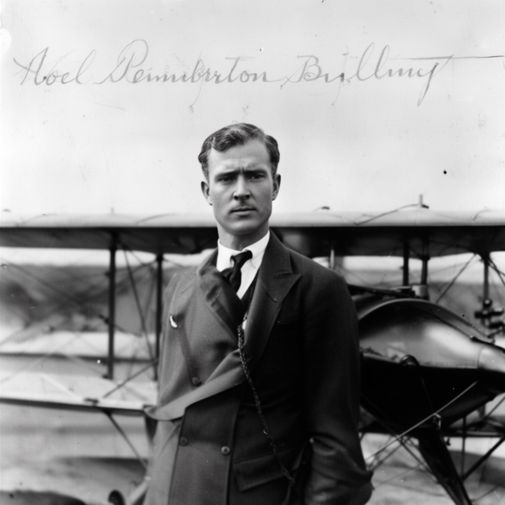 AI-generated illustration of Noel Pemberton Billing