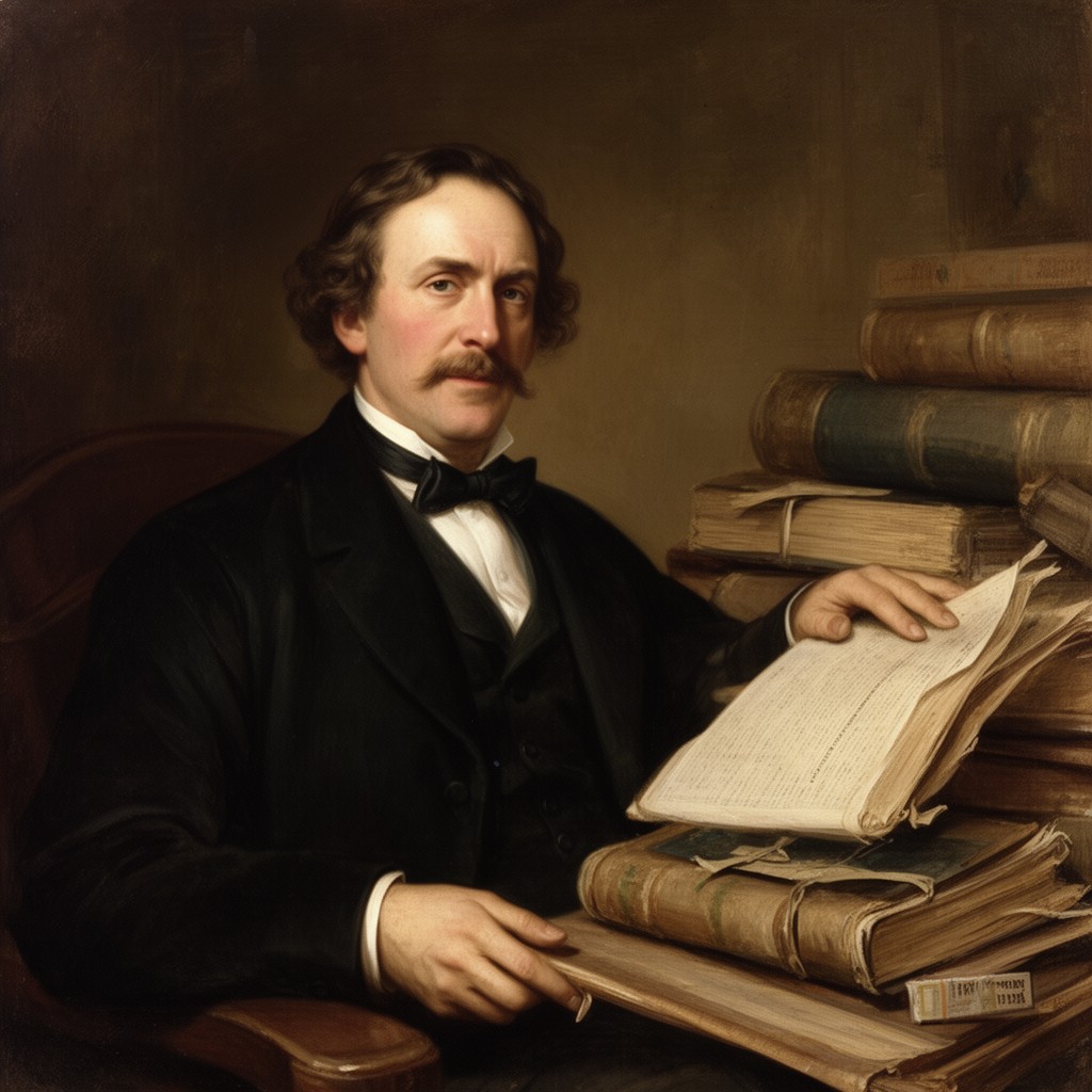 AI-generated illustration of Leopold Zunz