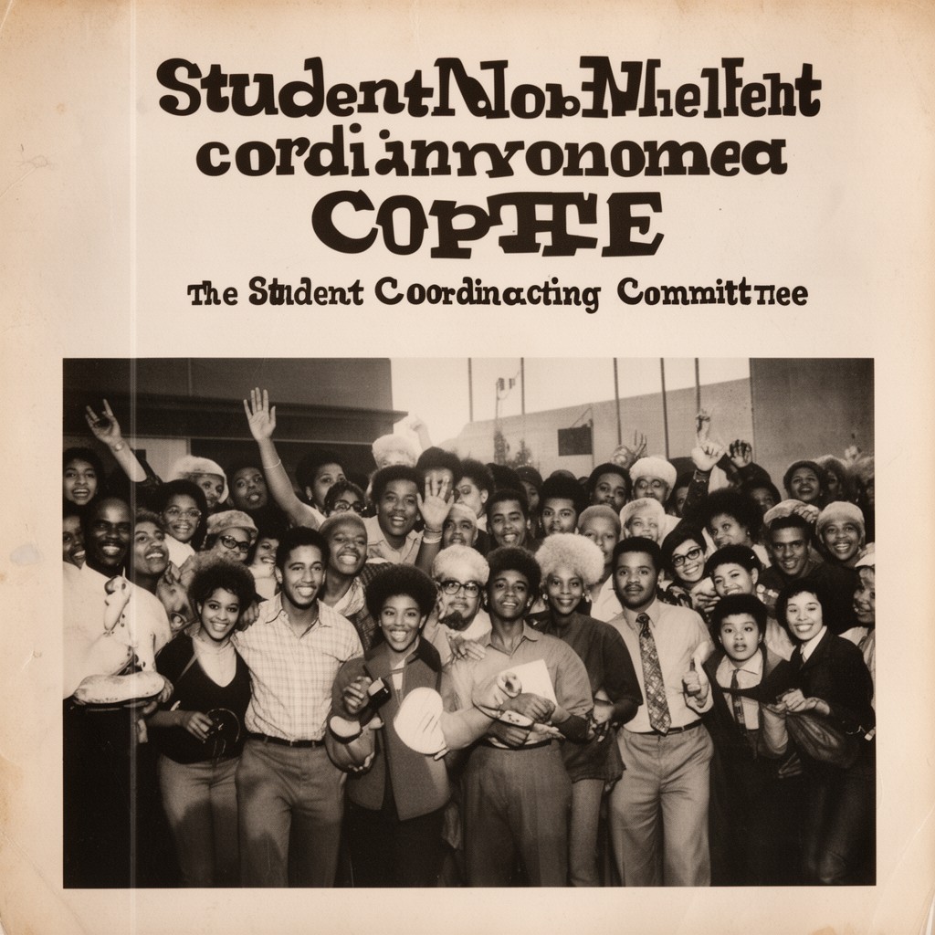 AI-generated illustration of Student Nonviolent Coordinating Committee