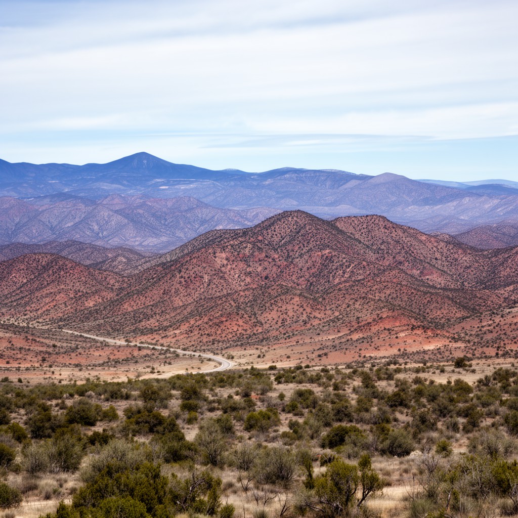 AI-generated illustration of Socorro Mountains