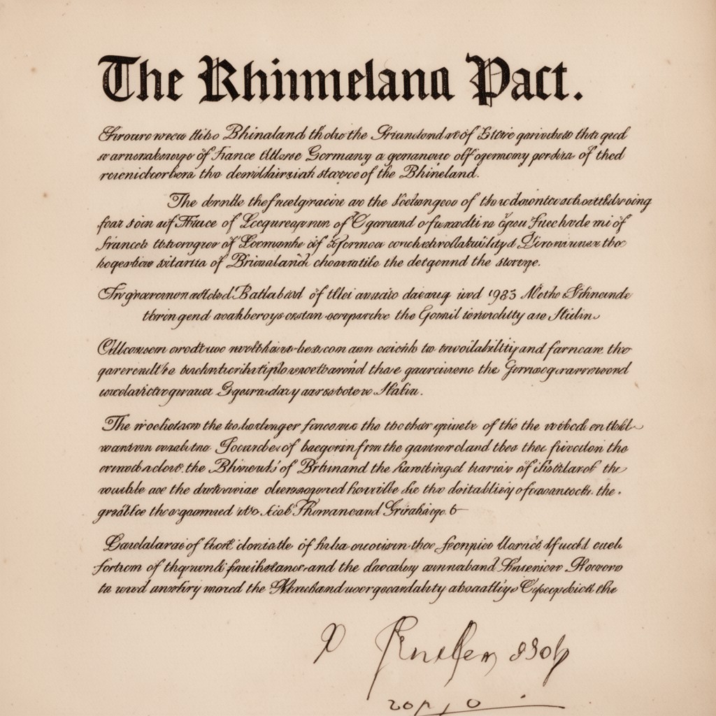 AI-generated illustration of Rhineland Pact