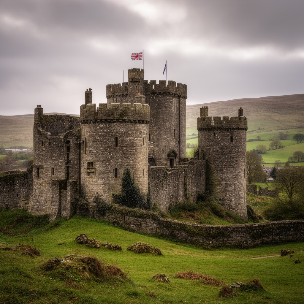 AI-generated illustration of Roxburgh Castle