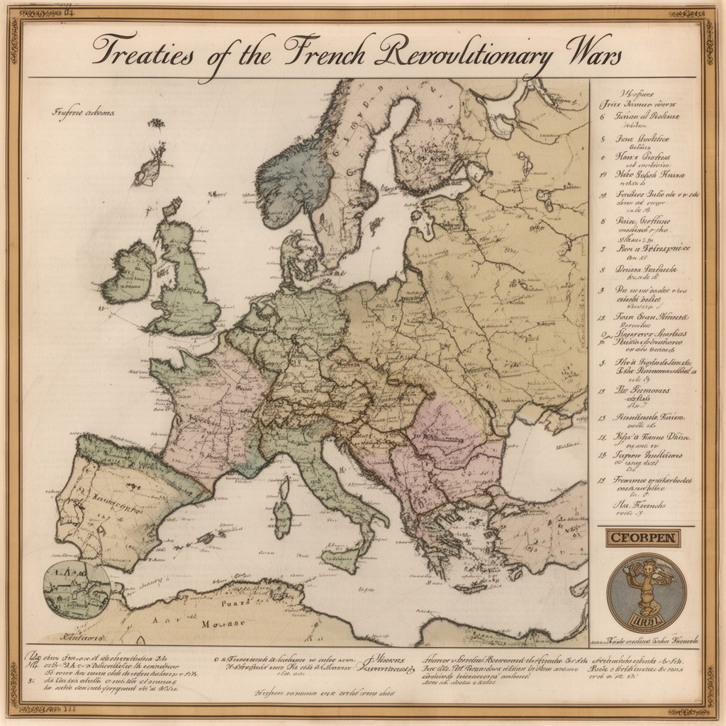 AI-generated illustration of Treaties of the French Revolutionary Wars