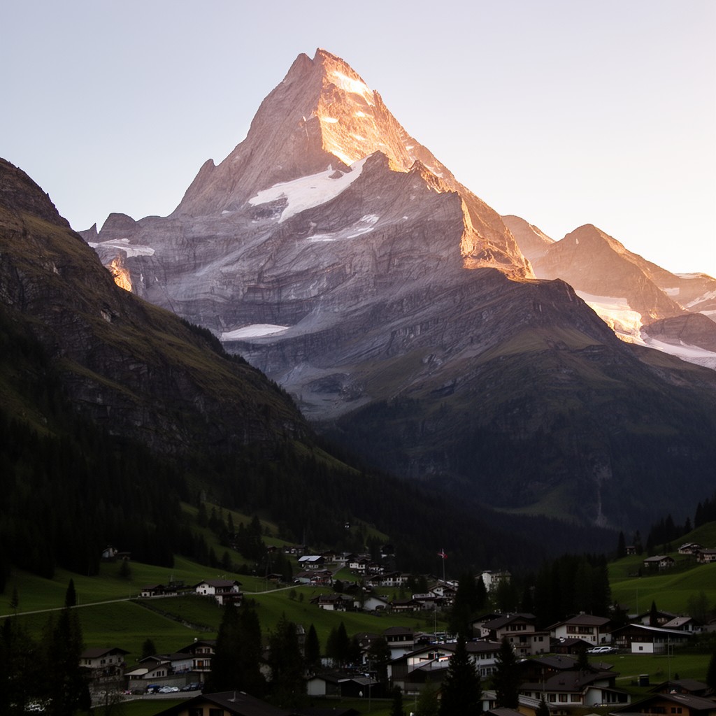 AI-generated illustration of Wetterhorn