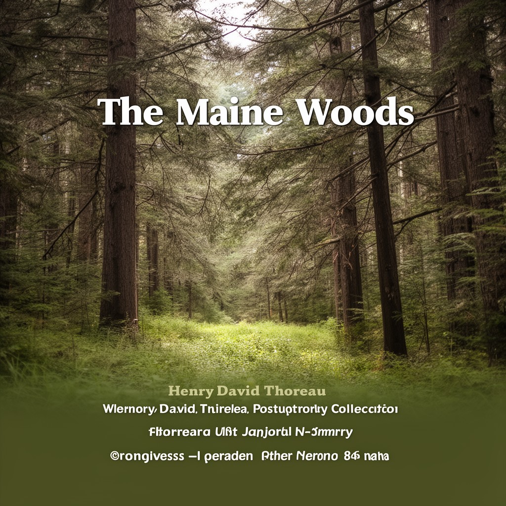 AI-generated illustration of The Maine Woods