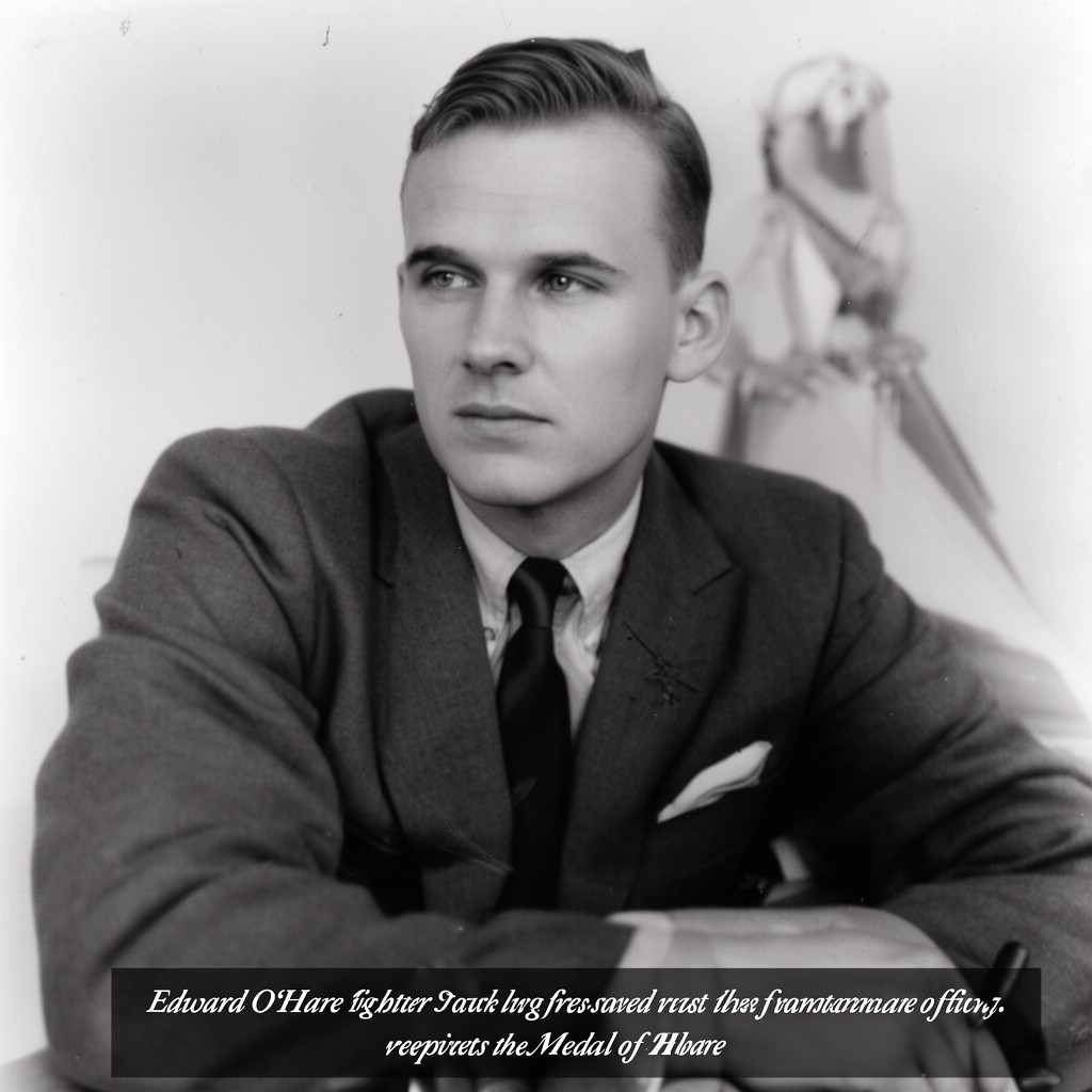 AI-generated illustration of Edward O'Hare