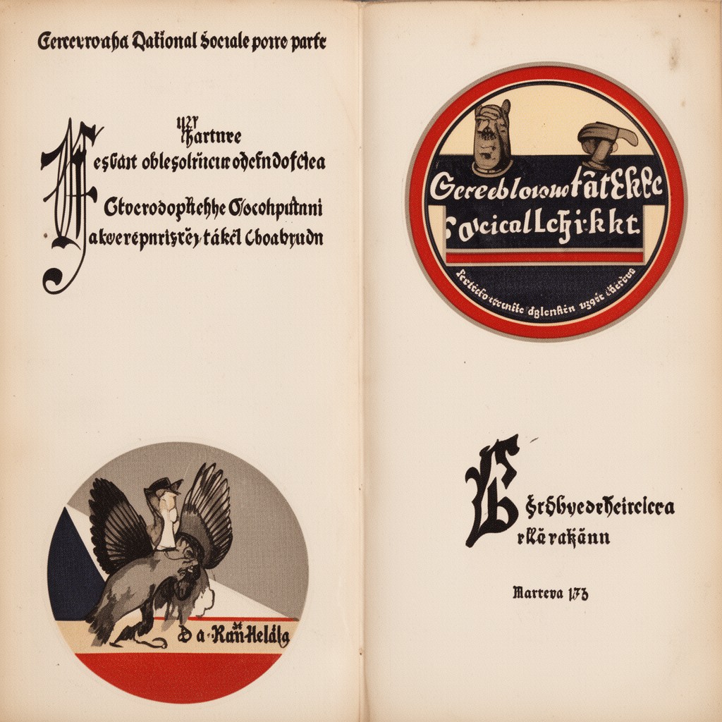 AI-generated illustration of Czechoslovak National Social Party