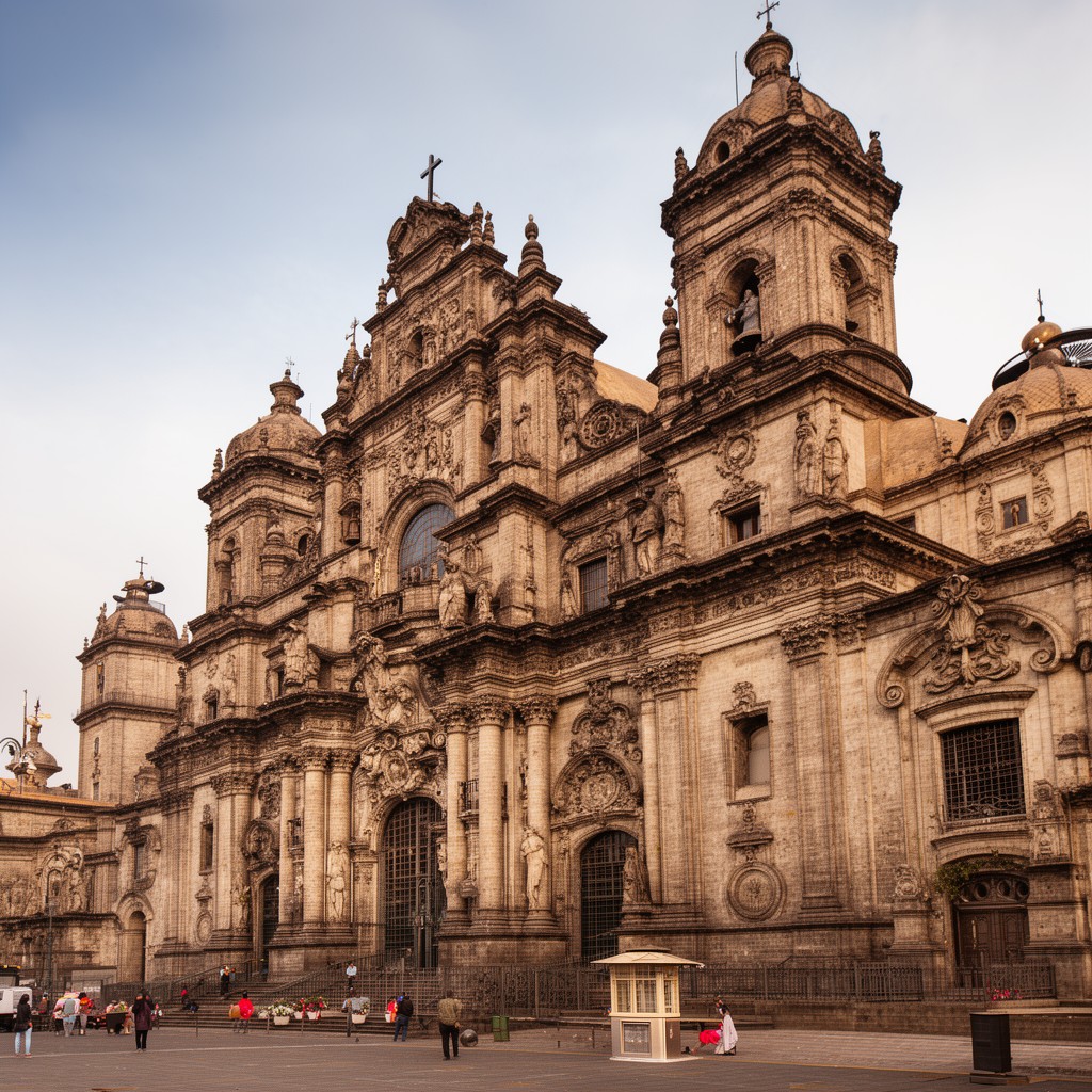 AI-generated illustration of Basilica and Convent of La Merced