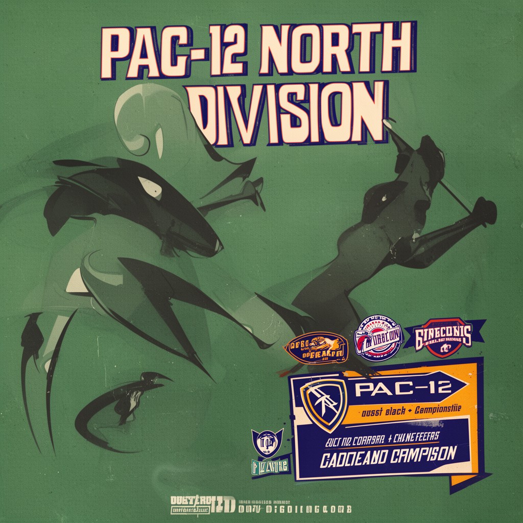 AI-generated illustration of Pac-12 North Division
