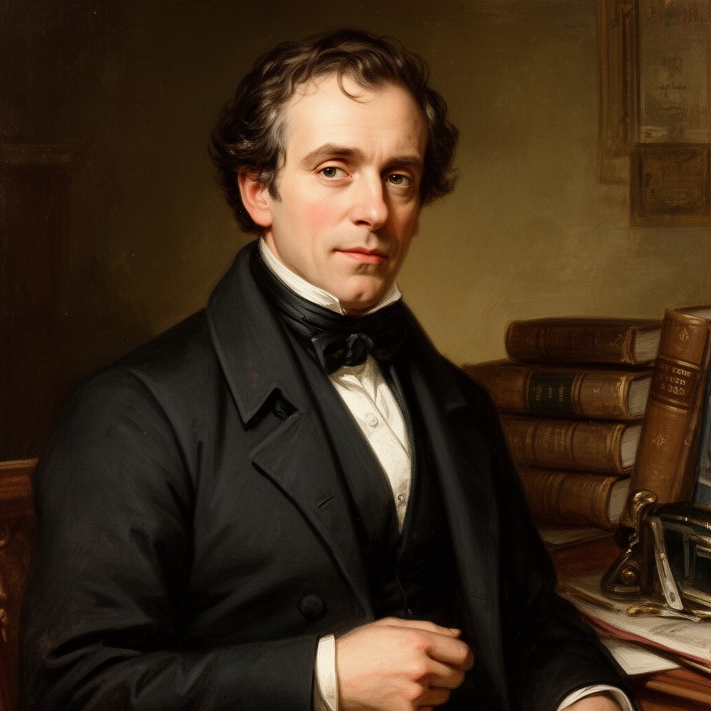 AI-generated illustration of David Ricardo
