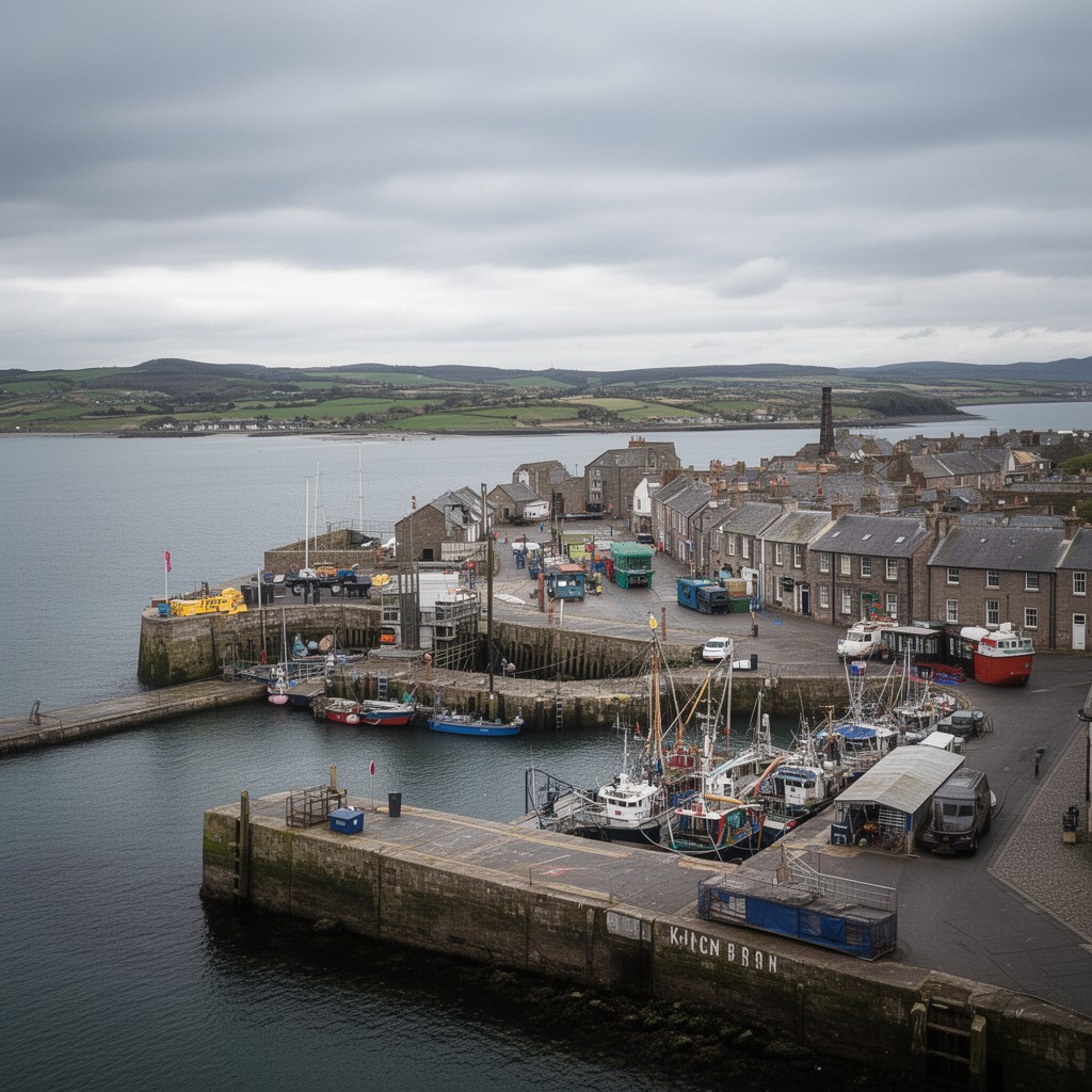 AI-generated illustration of Kinghorn harbour