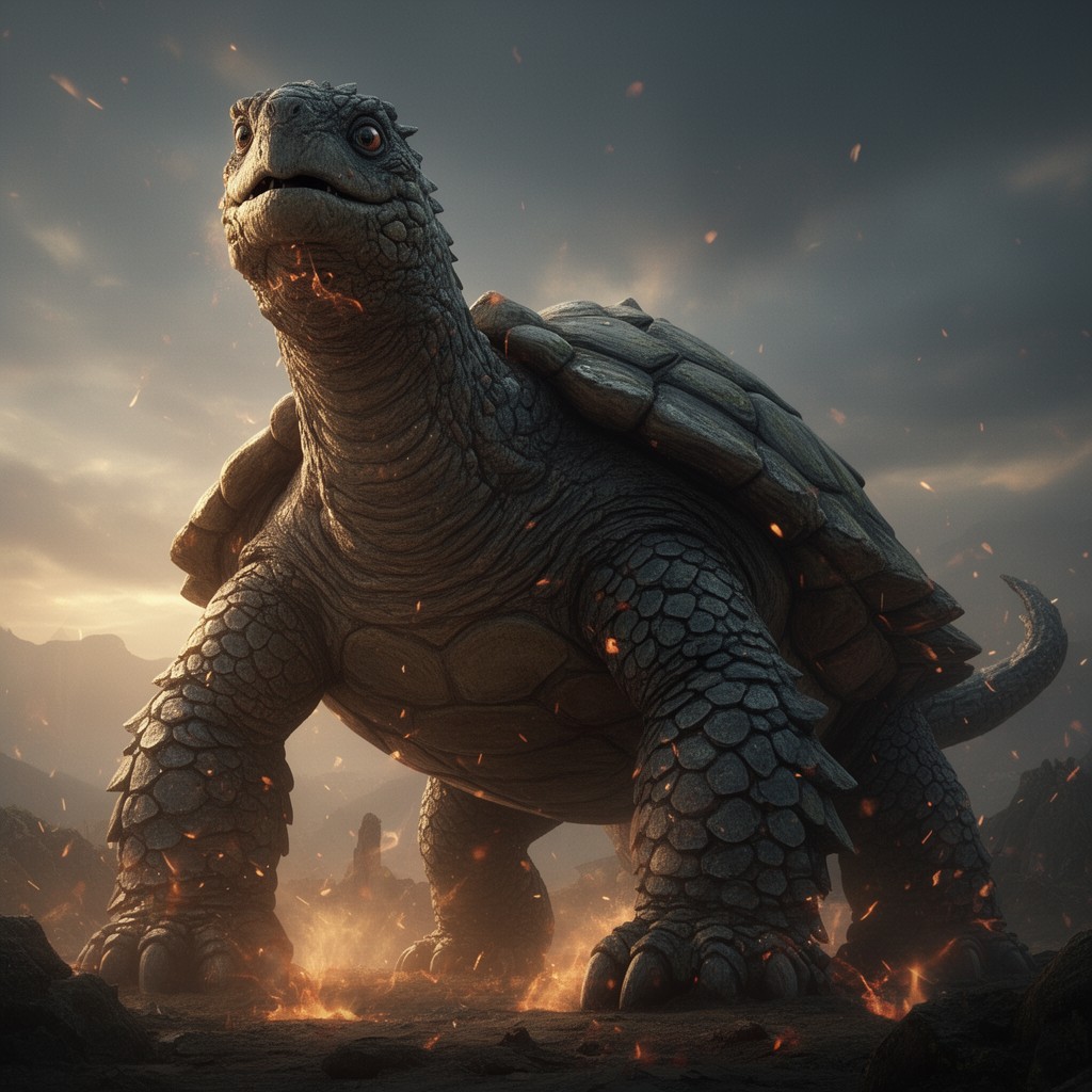 AI-generated illustration of Gamera