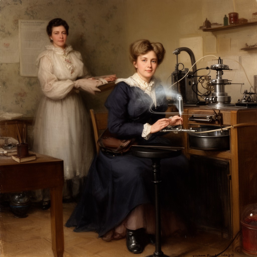 AI-generated illustration of Anna Bertha Ludwig